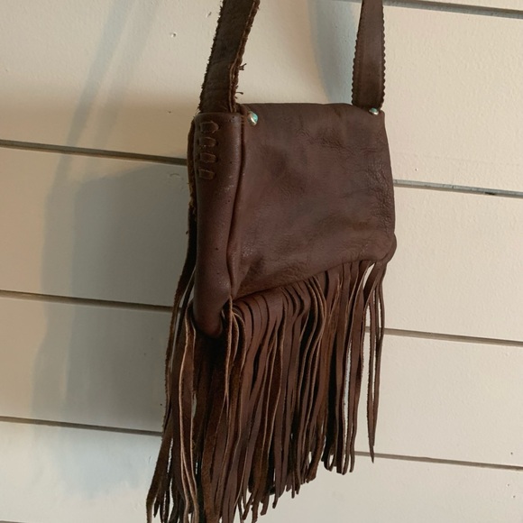 Kobler purse fringe w/ turquoise! Crossover - Picture 4 of 15